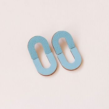 Boucles d'oreilles bella uni ciel 2