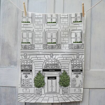 Window Shopping- Couture Tea Towel