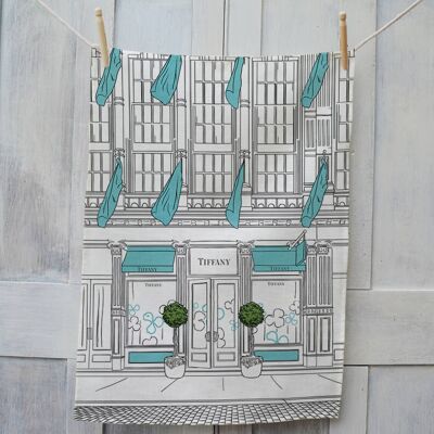 Window Shopping- Tiffany Tea Towel