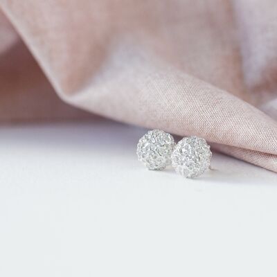 Textured Round Button Studs