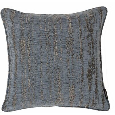Textured Chenille Denim Blue Cushion_43cm x 43cm