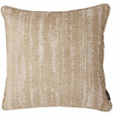 Textured Chenille Beige Cream Cushion_43cm x 43cm