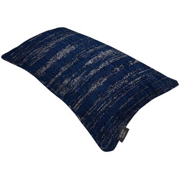 Coussin Chenille Texturé Bleu Marine_43cm x 43cm 4