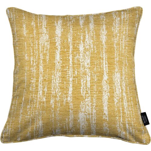 Textured Chenille Mustard Yellow Cushion_43cm x 43cm