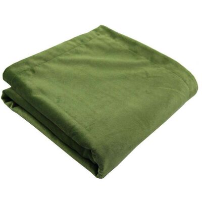 Matt Fern Green Velvet Throw Blankets & Runners_Regular (130cm x 200cm)