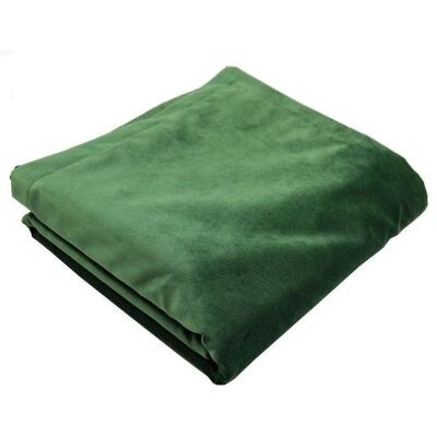 Matt Moss Green Velvet Throw Blankets & Runners_Regular (130cm x 200cm)