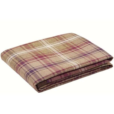 Angus Purple + Green Tartan Table Runner_Table Runner (30cm x 200cm)