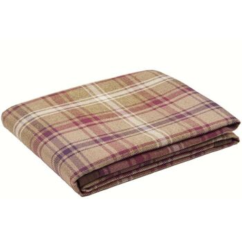 Angus Purple + Green Tartan Table Runner_Bed Runner (50cm x 240cm) 1