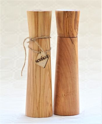 Moulin a poivre et sel en bois d'Olivier Grand modèle 22 cm 4