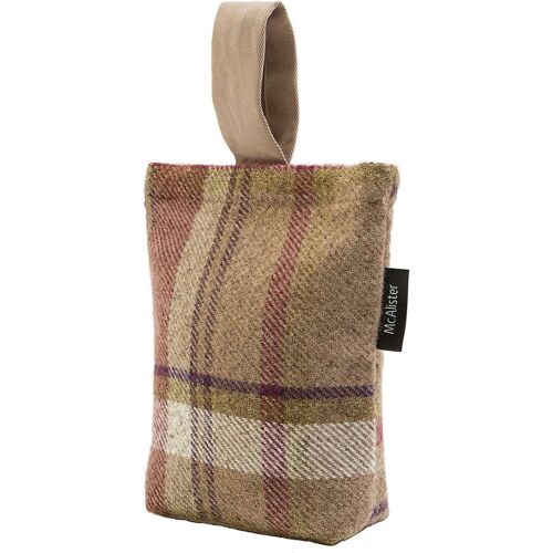 Heritage Tartan Purple + Green Fabric Door Stop