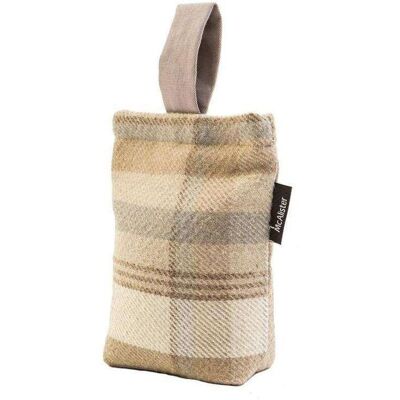 Heritage Beige Cream Tartan Door Stop