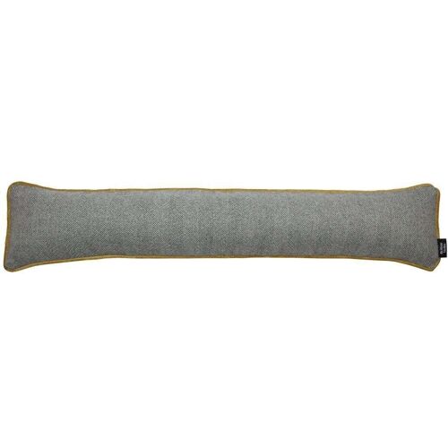 Herringbone Boutique Grey + Yellow Draught Excluder