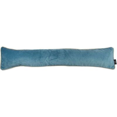 Matt Duck Egg Blue Velvet Draught Excluder