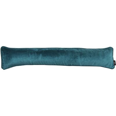 Matt Blue Teal Velvet Draught Excluder