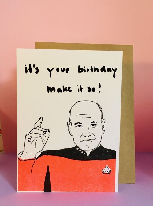 It‘s Your Birthday Picard Karte
