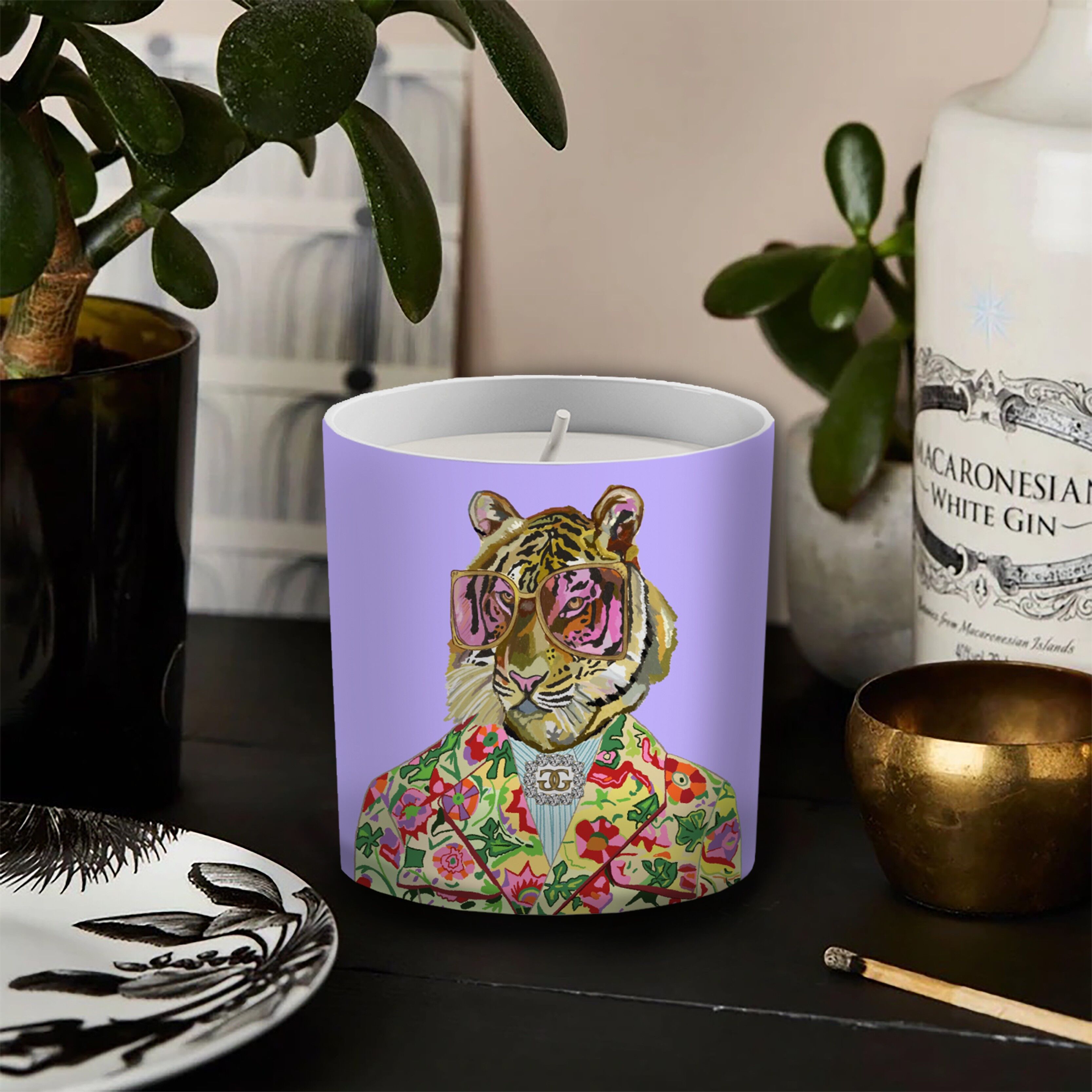 Fashion Animals – Topfkerze aus feinem Knochenporzellan von Tommy