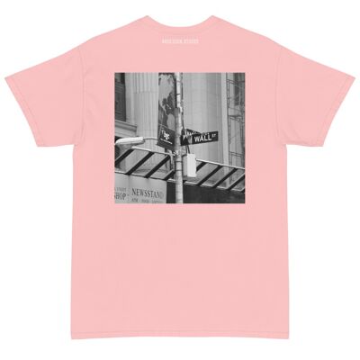 AB Printed Back Black Wallstreet T-Shirt Made in Americaight Pink - 3XL