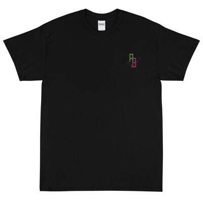 AB Retro Embroidered Unisex t-shirt Made in America - Black