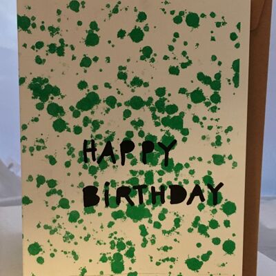 Card Happy Birthday splash 3