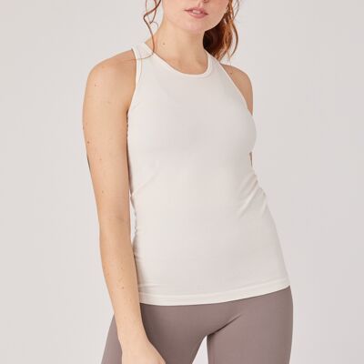 RADIANT BAMBUS TANK TOP, WEISS