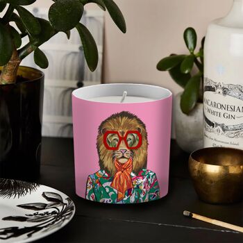 Fashion Animals - Bougie en pot en porcelaine fine Lenny 1