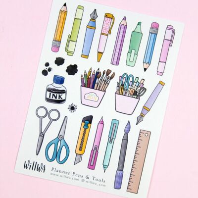 Bolígrafos y herramientas de planificador