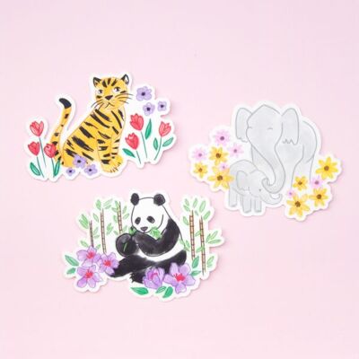 Endangered Animals Stickers Bundle