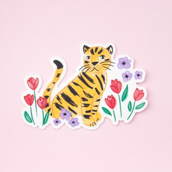 Tiger – Aufkleber für gefährdete Tiere