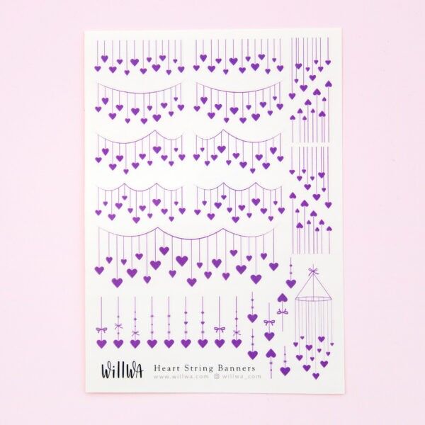 Striscioni a forma di cuore