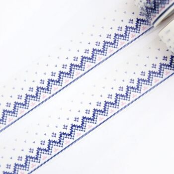 Ruban washi à bordure tricotée 2