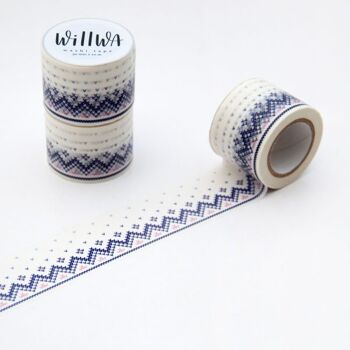 Ruban washi à bordure tricotée 1