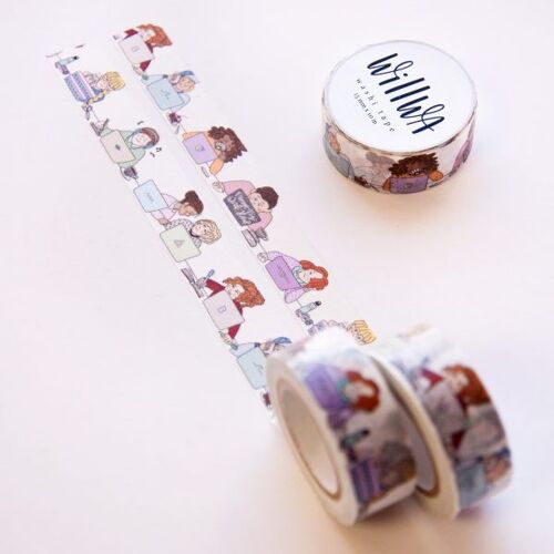 Computer Date washi tape