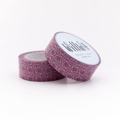 Nastro washi con rose quadrate