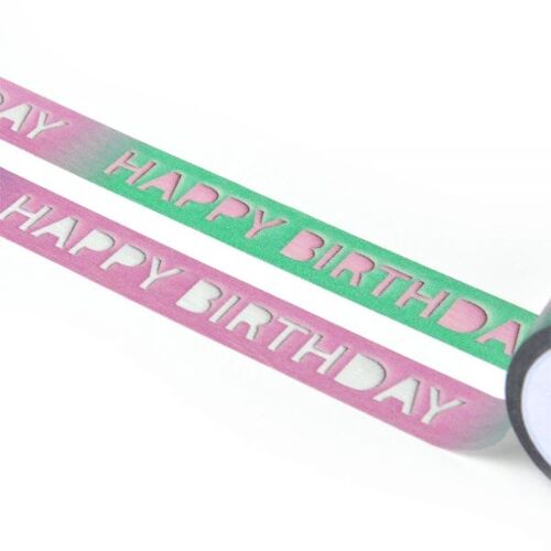 Happy Birthday washi tape