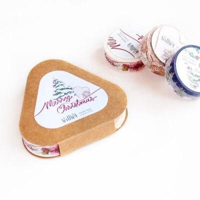 Confezione regalo con nastro Washi per le feste