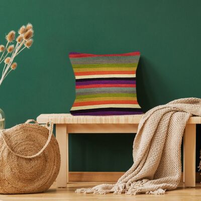 Kilim Handwoven Spicy Mustard Cushion Cover