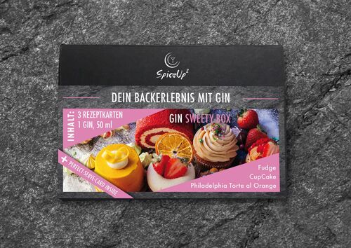 GIN SWEETY BOX - LOLA Y VERA GIN Naranjas de Sevilla 50 mL - 40% VOL - 3 Rezepte + Perfect Serve