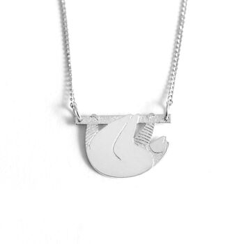 Collier Paresseux Argent 1