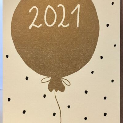 Card 2021 balloon