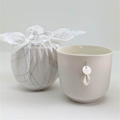 Porcelain candle, Cotton Flower fragrance