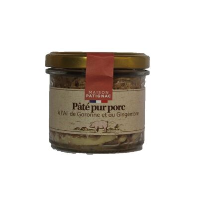Pure pork pâté with Garonne garlic and ginger