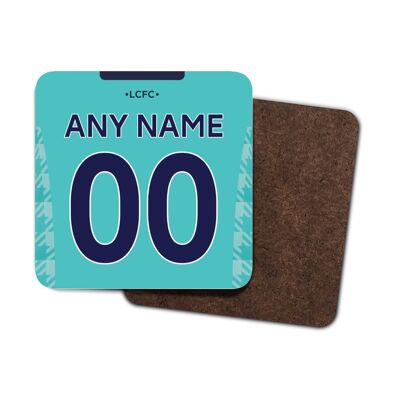 Leicester City - Personalised 2021/22 Away Drinks Coaster