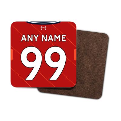 Liverpool - Personalised 2021/22 Home Drinks Coaster