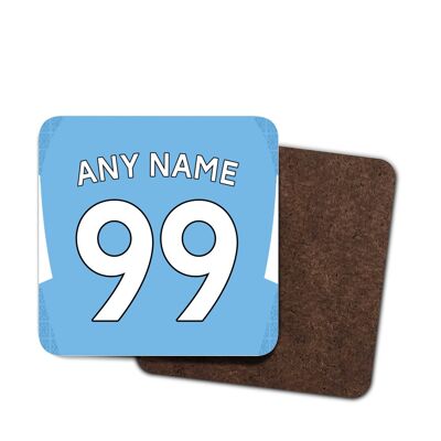 Man City - Personalised 2021/22 Home Drinks Coaster