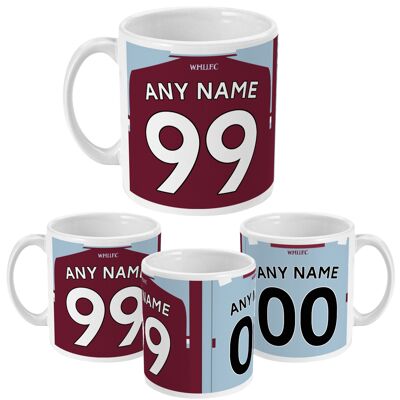 West Ham - Personalised 2021/22 Home/Away Mug