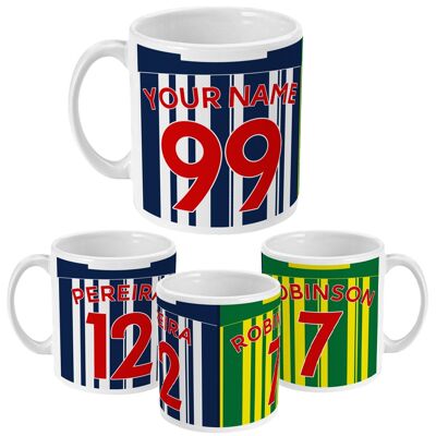 West Brom - Personalised Home/Away Mug