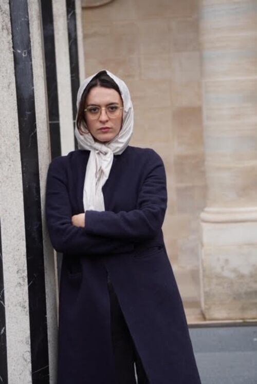 Écharpe imperméable coloris beige