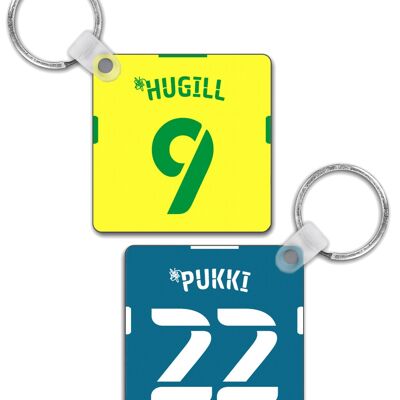 Norwich City - Personalised Keyring