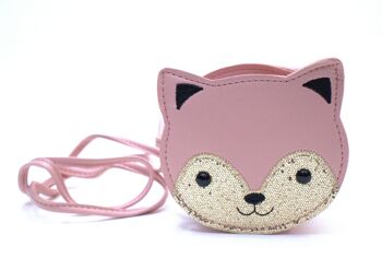 Sac bandoulière Chaton Gaspard - Rose 2