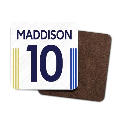 Leicester City - Personalised 2020/21 Away Drinks Coaster